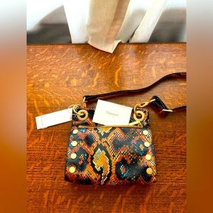 BNWT Hammitt Botanical Snake Leather Crossbody Bag